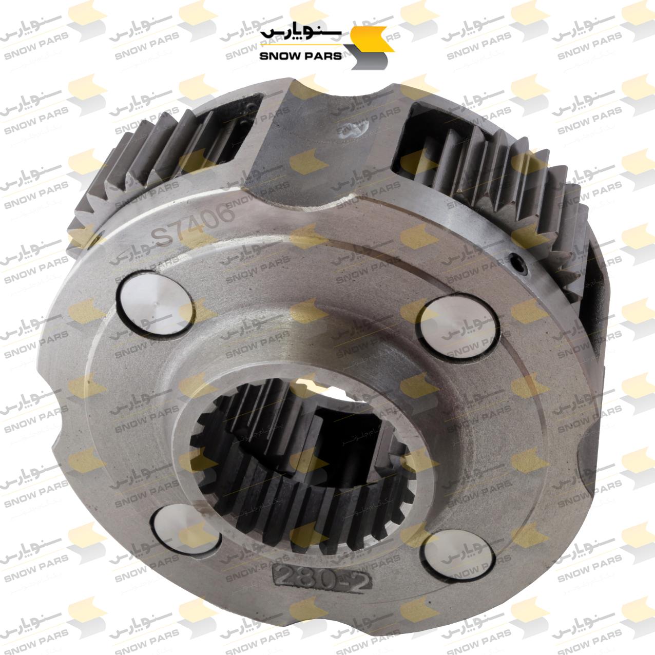 مجموعه گیربکس خورشیدى کوزه گردان بیل مکانیکى هیدرومک (طرح) HOLDER ASSY