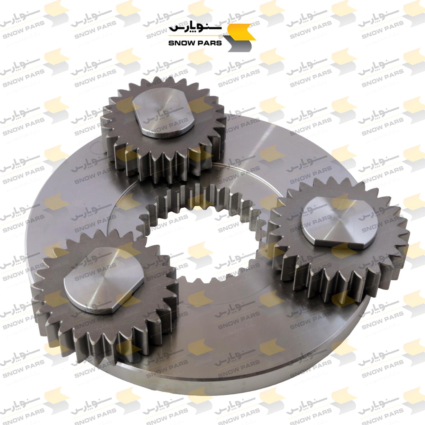 گرداننده سیاره اى گیربکس کوزه گردان بیل مکانیکى هیدرومک (طرح) HOLDER ASSY