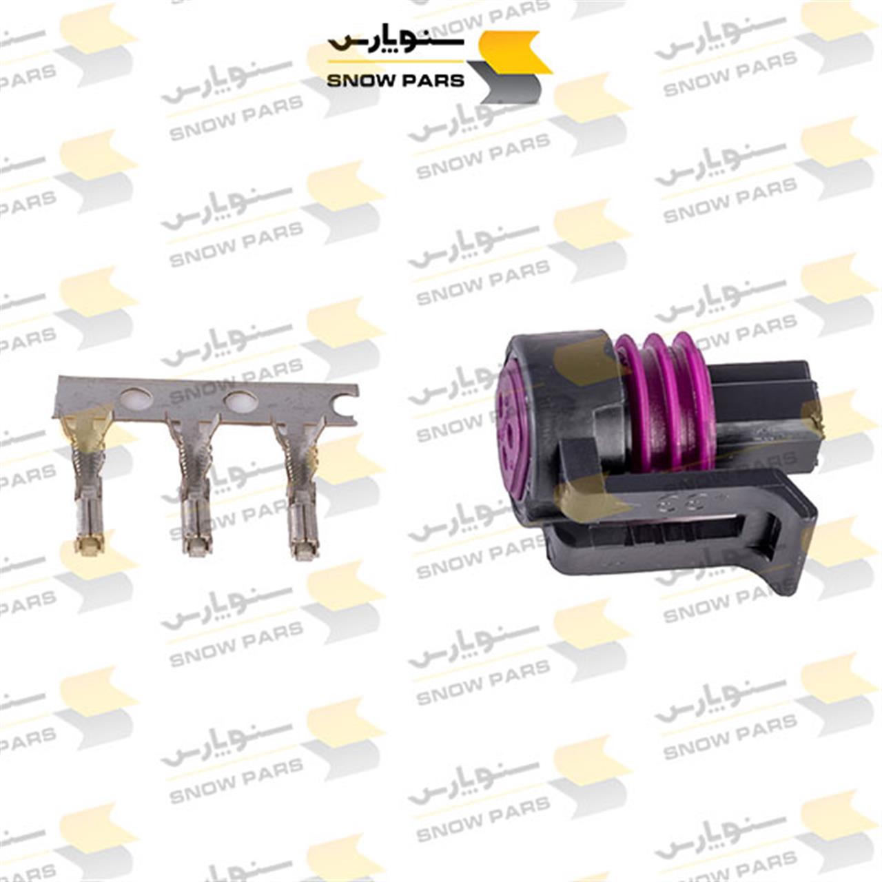 سوکت 3 خانه فشنگی آب موتور CONNECTION ASSY 8033231 IVECO